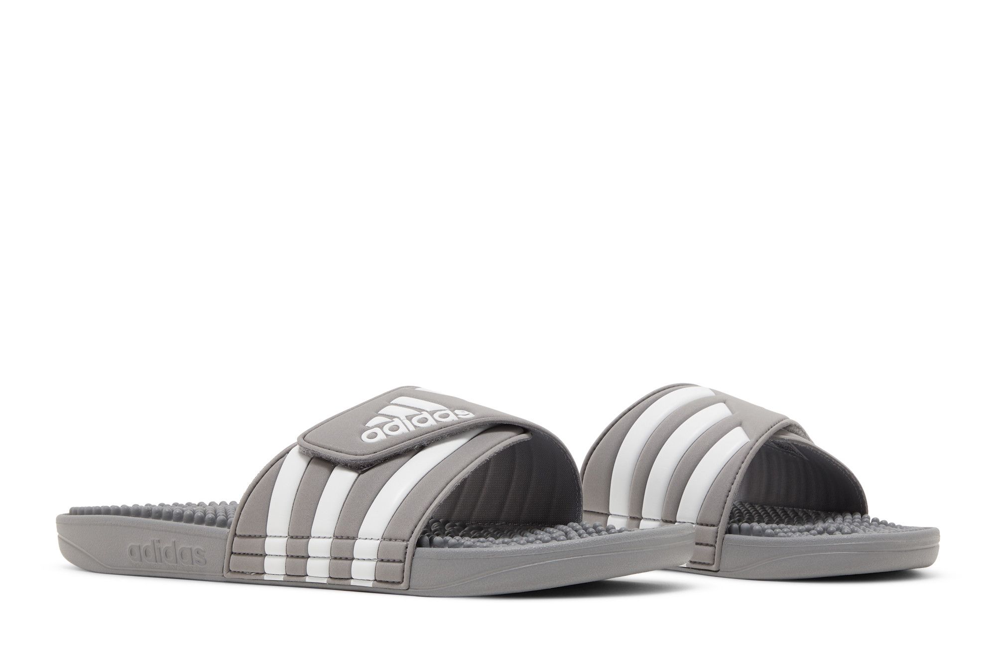 Cheap adidas Adissage Sandale ''Gris Blanc'' HQ4373