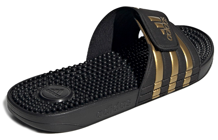 Shop adidas Adissage Sandalias 'Negro Oro Metálico' EG6517
