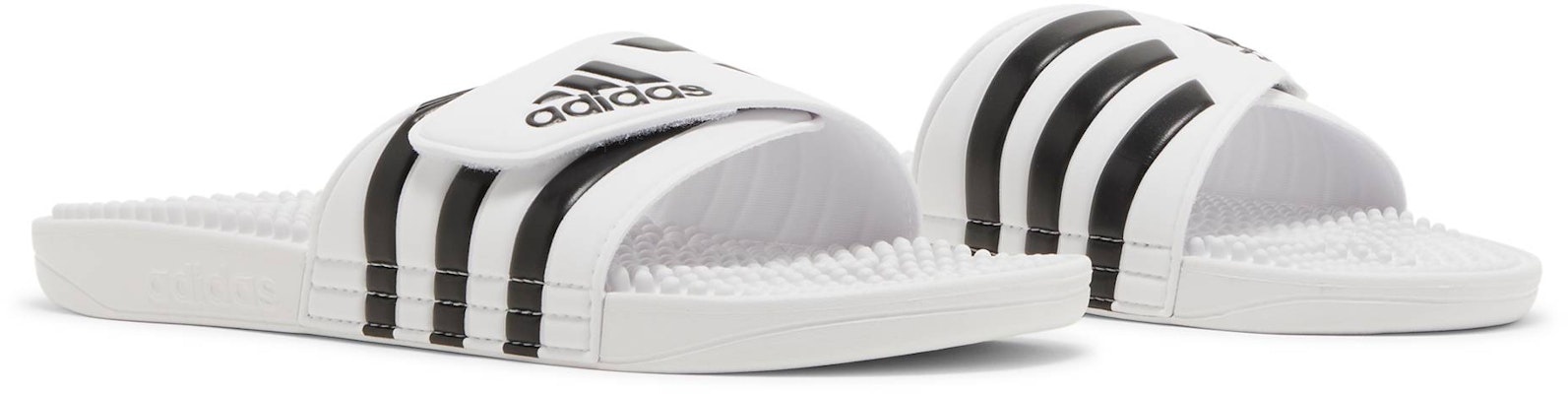 Adidas adissage top slides white