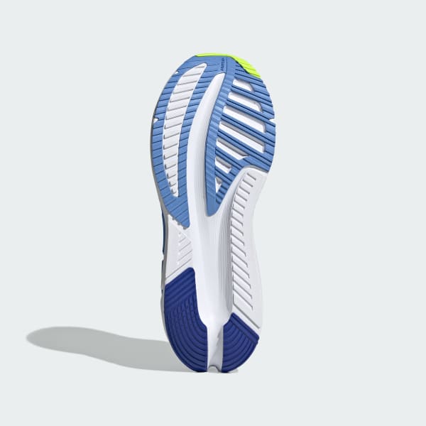 Shop アディダス アディスター 4 ランニングシューズ ブルーフュージョン/ダッシュグレー/ルーシッドレモン JR0315