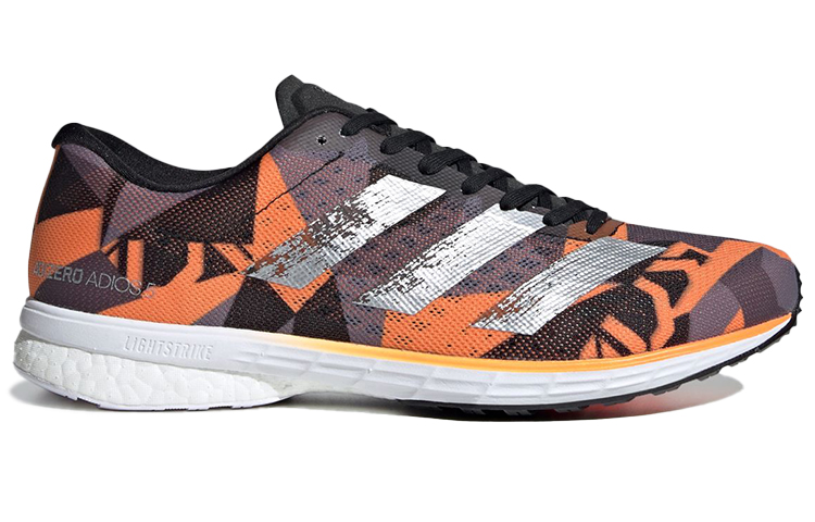 Order 愛迪達 Adizero Adios 5 輕便低幫跑步鞋 橙黑銀