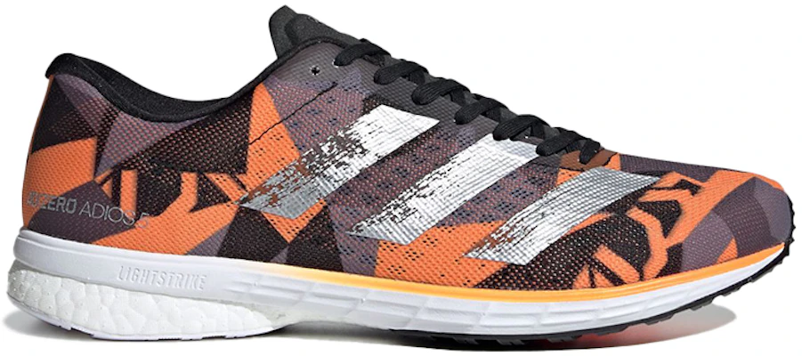 愛迪達 Adizero Adios 5 輕便低幫跑步鞋 橙黑銀 Order 愛迪達 Adizero Adios 5 輕便低幫跑步鞋 橙黑銀