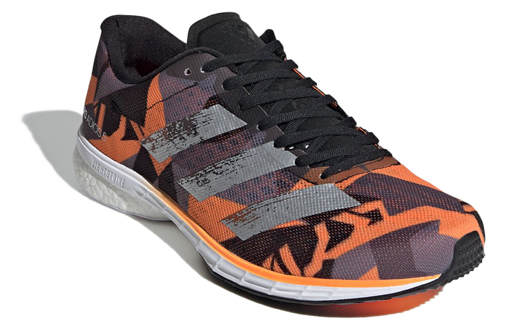 Lookbook 愛迪達 Adizero Adios 5 輕便低幫跑步鞋 橙黑銀