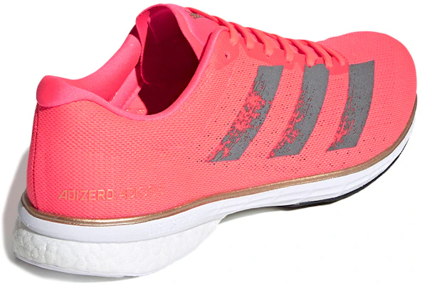 Adidas Adizero 5 低幫 跑步鞋 男款 粉白 Shop Adidas Adizero 5 低幫 跑步鞋 男款 粉白