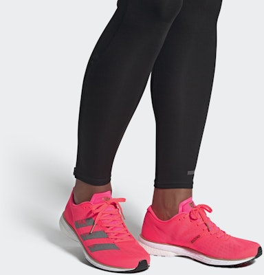 Adidas Adizero 5 低幫 跑步鞋 男款 粉白 Sizing Adidas Adizero 5 低幫 跑步鞋 男款 粉白