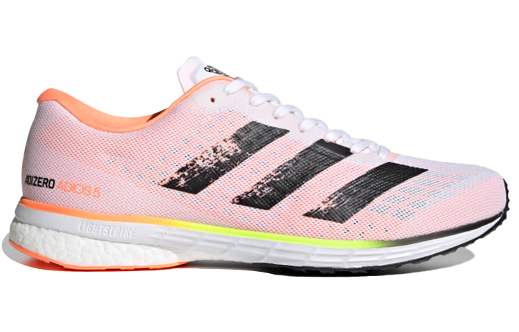 Order adidas Adizero Adios 5 編織運動 跑步鞋 男款 粉黑