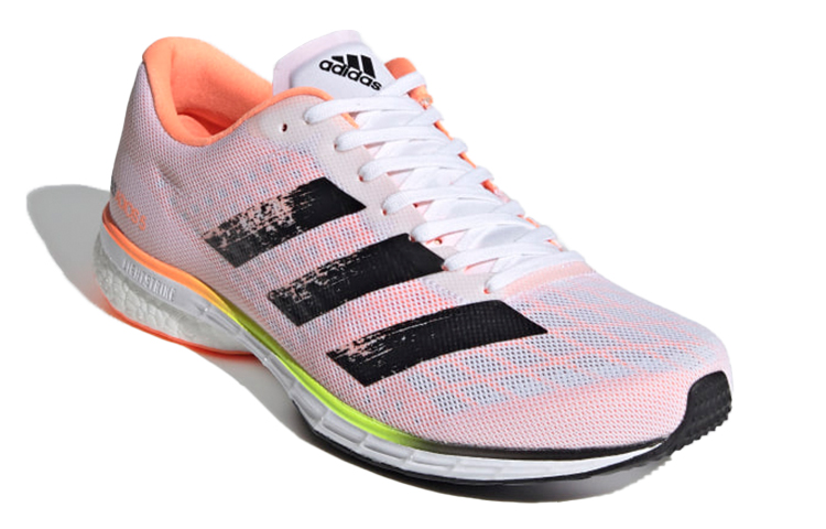 Lookbook adidas Adizero Adios 5 編織運動 跑步鞋 男款 粉黑