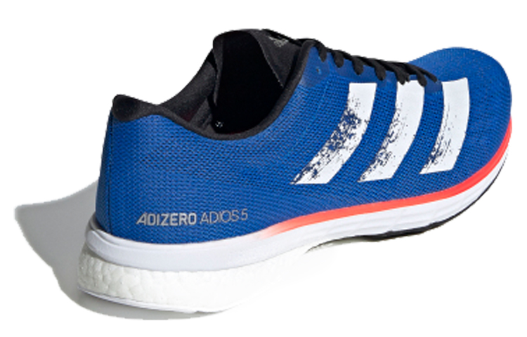 Lookbook 阿迪達斯 Adizero Adios 5 防滑耐磨 低帮 跑步鞋 男款 藍白