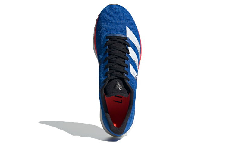 Shop 阿迪達斯 Adizero Adios 5 防滑耐磨 低帮 跑步鞋 男款 藍白