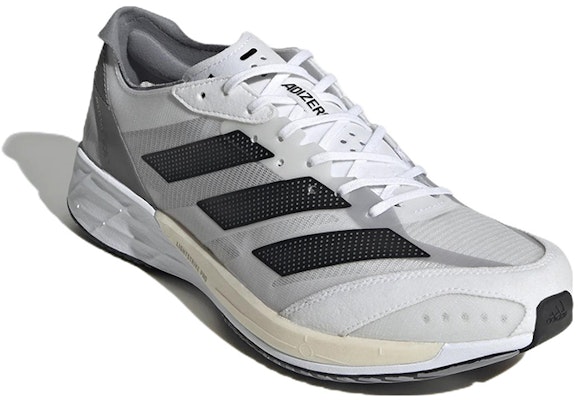 adidas Adizero Adios 7 'White Black Grey' GX6646 Lookbook adidas Adizero Adios 7 'White Black Grey' GX6646