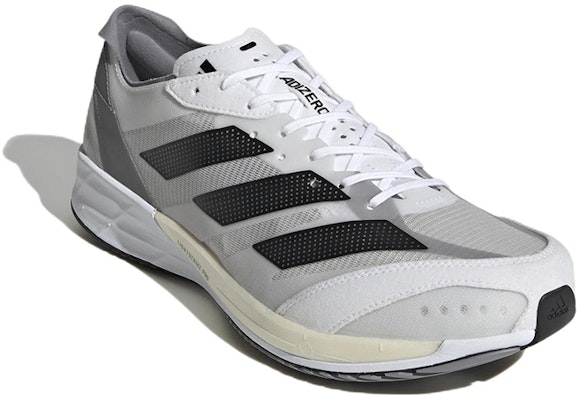 adidas Adizero Adios 7 Wide 'White Gray' GV9625 Lookbook adidas Adizero Adios 7 Wide 'White Gray' GV9625
