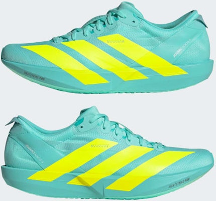 Adidas Adizero Adios 9 Aqua Flash/Lucid Lemon/Zero Metallic JH5243 Sizing Adidas Adizero Adios 9 Aqua Flash/Lucid Lemon/Zero Metallic JH5243