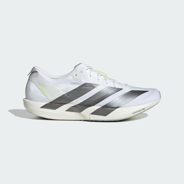 adidas Adizero Adios 9 Running Shoes Cloud White/Iron Metallic/Solar Yellow KH8894