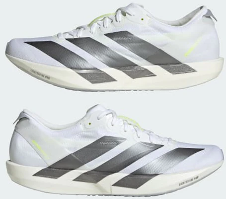 adidas Adizero Adios 9 Kasut Lari Putih/Iron Metallic/Solar Kuning KH8894 Sizing adidas Adizero Adios 9 Kasut Lari Putih/Iron Metallic/Solar Kuning KH8894