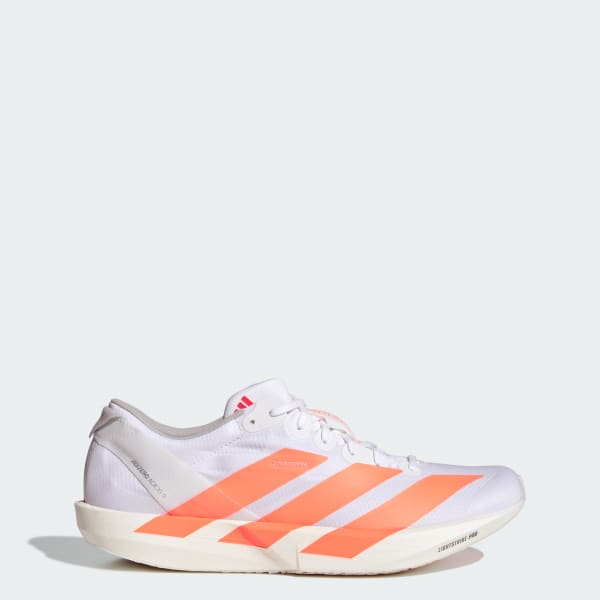 Adidas Adizero Adios 9 Running Shoes Cloud White/Lucid Orange/Lucid Red JQ0777