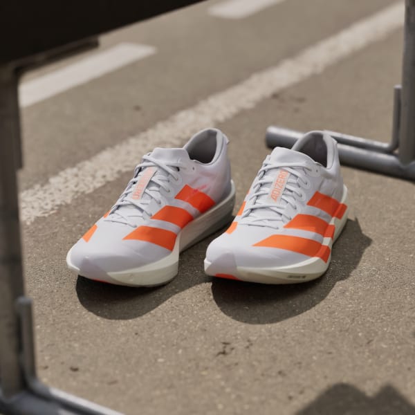 Details for 阿迪达斯 Adizero Adios 9 跑鞋 云白/明亮橙/明亮红 JQ0777