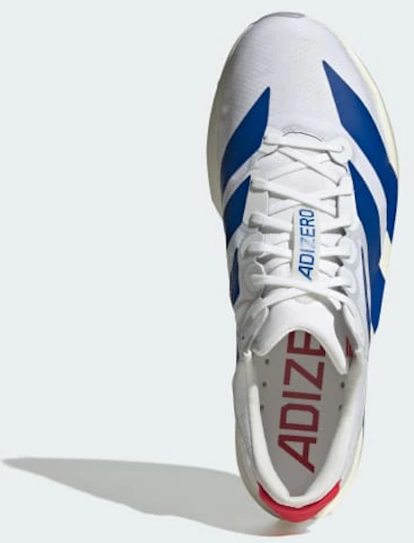 adidas Adizero Adios 9 Running Shoes Cloud White/Royal Blue/Pure Ruby JQ0765 Lookbook adidas Adizero Adios 9 Running Shoes Cloud White/Royal Blue/Pure Ruby JQ0765