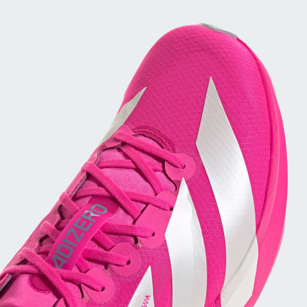 Cheap Adidas アディゼロ アディオス 9 ランニングシューズ ショックピンク/ゼロメタリック/シルバーバイオレット JH5244