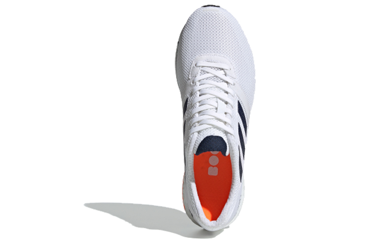 Shop Adidas Adizero ADIOS 4 低筒 跑步鞋 男款 白藍
