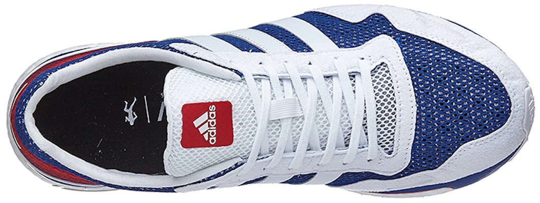 愛迪達 Adizero Adios Aktiv 復古 耐磨防滑 低幫 休閒跑步鞋 男女同款 白藍紅拼接拼色 Lookbook 愛迪達 Adizero Adios Aktiv 復古 耐磨防滑 低幫 休閒跑步鞋 男女同款 白藍紅拼接拼色
