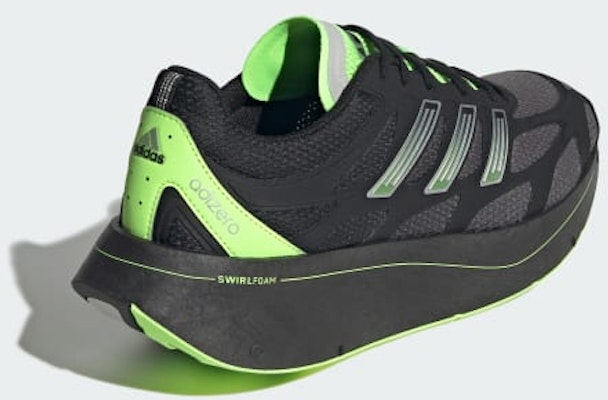 Adidas Adizero Adios Aruku Core Black/Grey Four/Signal Green JQ8207 Details for Adidas Adizero Adios Aruku Core Black/Grey Four/Signal Green JQ8207