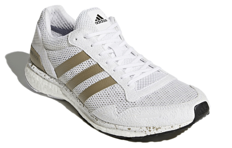 Lookbook adidas Adizero Adios 舒適 耐磨透氣 低幫 跑步鞋 男款 白金