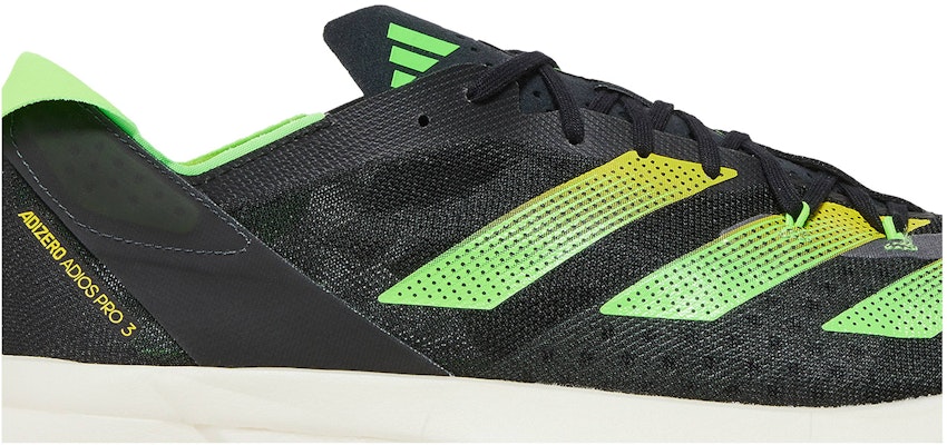 adidas Adizero Adios Pro 3 'Hitam Inti Solar Hijau' GX6251 Order adidas Adizero Adios Pro 3 'Hitam Inti Solar Hijau' GX6251
