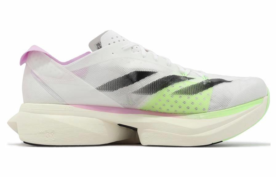 Lookbook 愛迪達 Adizero Adios Pro 3 圓頭舒適 防滑耐磨 低筒 跑步鞋 男款 綠色