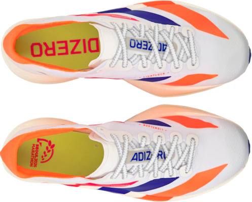 adidas Adizero Adios Pro 4 ''Blanco Azul Naranja Amarillo'' KI4438 Details for adidas Adizero Adios Pro 4 ''Blanco Azul Naranja Amarillo'' KI4438