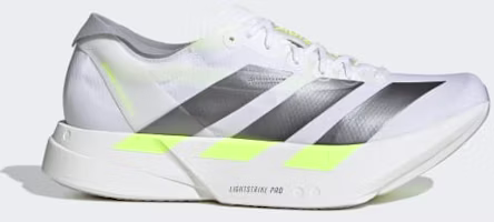 Adidas Adizero Adios Pro 4 Cloud White/Iron Metallic/Solar Yellow KJ7036 Adidas Adizero Adios Pro 4 Cloud White/Iron Metallic/Solar Yellow KJ7036