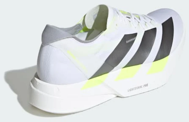 Adidas Adizero Adios Pro 4 Putih/Iron Metallic/Kuning Solar KJ7036 Purchase Adidas Adizero Adios Pro 4 Putih/Iron Metallic/Kuning Solar KJ7036