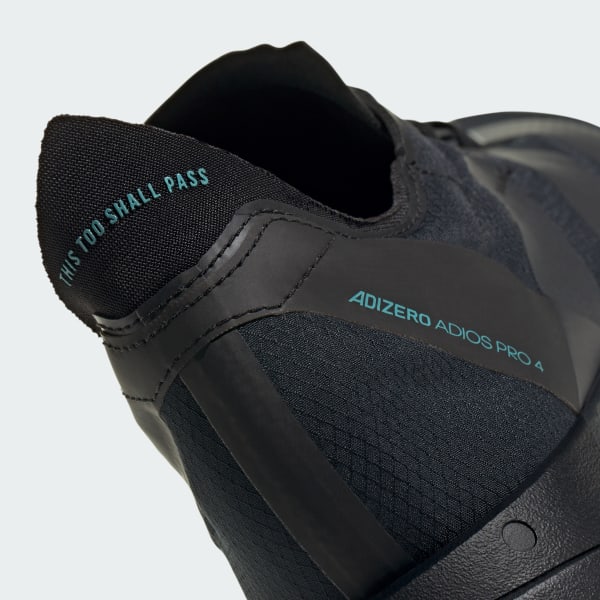 Sizing Adidas adizero Adios Pro 4 黑色/黑色/粉綠跑鞋 HQ7411