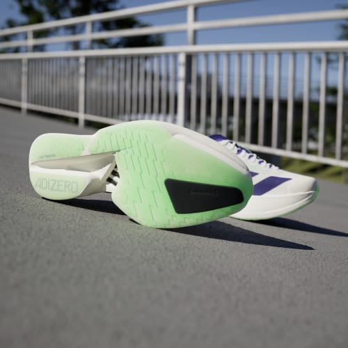 Shop adidas Adizero Adios Pro 4 Bianco/Viola Collegiale/Lime Burst JR1656