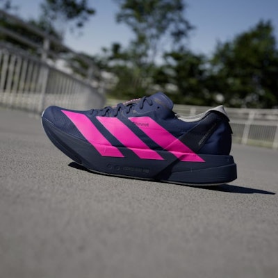 Adidas Adizero Adios Pro 4 Dark Blue/Shock Pink/Dash Grey JR4946 Details for Adidas Adizero Adios Pro 4 Dark Blue/Shock Pink/Dash Grey JR4946