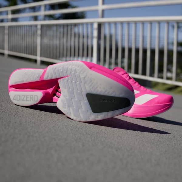 Shop Adidas Adizero Adios Pro 4 粉紅/金屬銀/極光梅紅 JR1269
