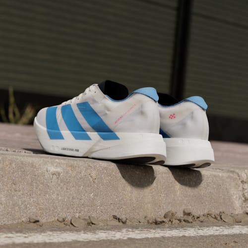 Details for adidas Adizero Adios Pro 4 Off White/Light Blue/Bright Red KH7343