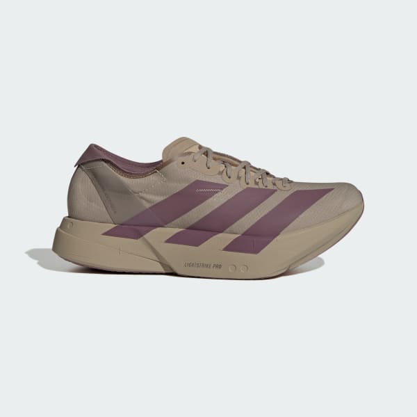 Adidas Adizero Adios Pro 4 Running Shoes Blanch Cargo/Shadow Fig/Iron Metallic JP6997