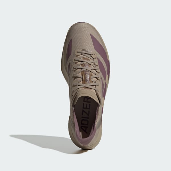 Order 阿迪达斯 Adizero Adios Pro 4 跑鞋 米色/紫棕/铁灰 JP6997