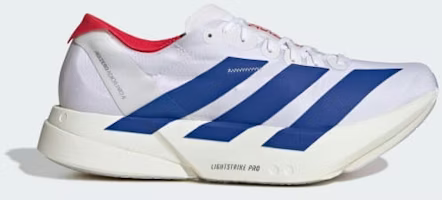 adidas Adizero Adios Pro 4 Running Shoes Cloud White/Royal Blue/Pure Ruby JP6624 adidas Adizero Adios Pro 4 Running Shoes Cloud White/Royal Blue/Pure Ruby JP6624
