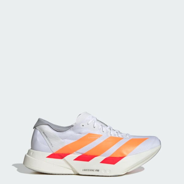 adidas Adizero Adios Pro 4 Running Shoes Cloud White/Lucid Orange/Lucid Red JR7088