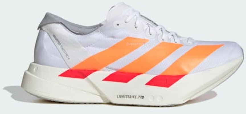 adidas Adizero Adios Pro 4 Running Shoes Cloud White/Lucid Orange/Lucid Red JR7088 Buy adidas Adizero Adios Pro 4 Running Shoes Cloud White/Lucid Orange/Lucid Red JR7088