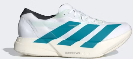 Adidas Adizero Adios Pro 4 Running Shoes Cloud White/Pure Teal/Carbon JR1267 Adidas Adizero Adios Pro 4 Running Shoes Cloud White/Pure Teal/Carbon JR1267
