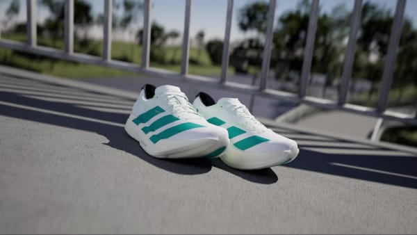 Lookbook 阿迪达斯 Adizero Adios Pro 4 跑鞋 云白/纯青/碳黑 JR1267