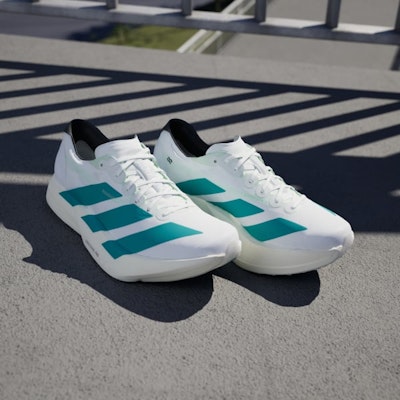 Adidas Adizero Adios Pro 4 Sepatu Lari Putih/Teal Murni/Karbon JR1267 Purchase Adidas Adizero Adios Pro 4 Sepatu Lari Putih/Teal Murni/Karbon JR1267