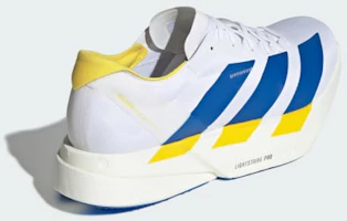 Details for adidas Adizero Adios Pro 4 跑鞋 白雲/藍色/黃色 KI9388