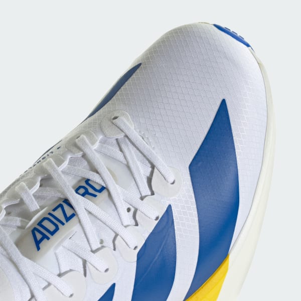 Cheap adidas Adizero Adios Pro 4 Running Shoes Cloud White/Blue/Yellow KI9388