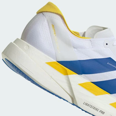 adidas Adizero Adios Pro 4 Running Shoes Cloud White/Blue/Yellow KI9388 1