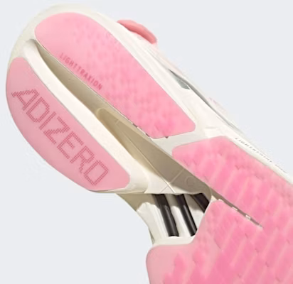 adidas Adizero Adios Pro 4 跑鞋 核心白/銀金屬/愉悅粉 JQ4445 2