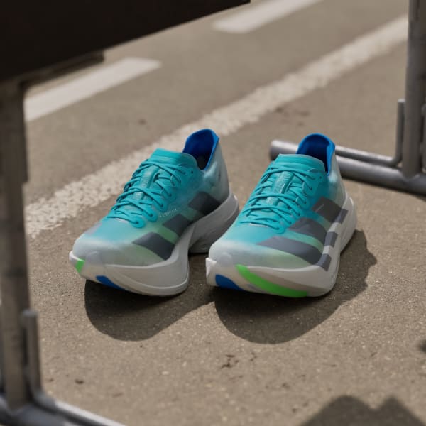 Purchase adidas Adizero Adios Pro 4 Running Shoes Hi-Res Aqua/Iron Metallic/Grey One JS2579