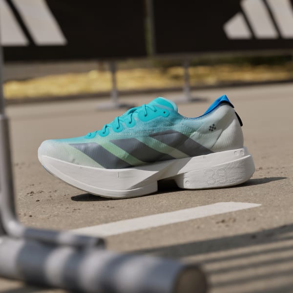 Sizing adidas Adizero Adios Pro 4 Running Shoes Hi-Res Aqua/Iron Metallic/Grey One JS2579